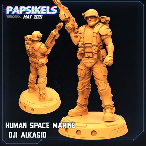 Nemesis Human Space Marine Oji Alkasio Door Papsikel 3d Print Etsy