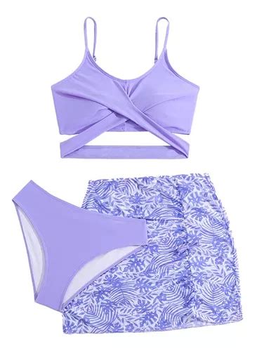 Traje Baño Bikini Niña Playa Nadar Vacaciones Meses sin interés