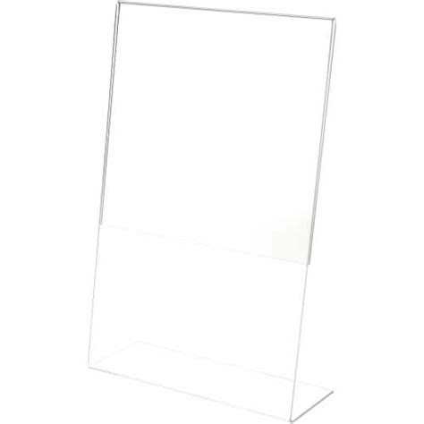 Plymor Clear Acrylic Sign Display Literature Holder Angled 11 W X