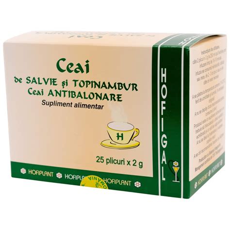 Ceai De Salvie și Topinambur Antibalonare Balonaredigestie