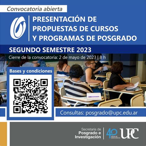 Convocatoria para la presentación de propuestas de cursos y programas