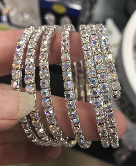 5 Row AB Wrap Bracelet Rhinestone Jewelry For Bodybuilding Competition Bikini Competition And