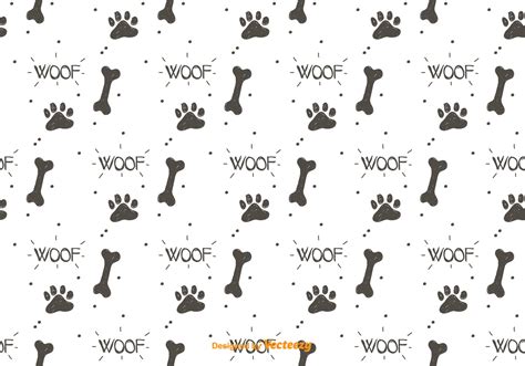 Dog Footprint Pattern Vector 149863 Vector Art at Vecteezy