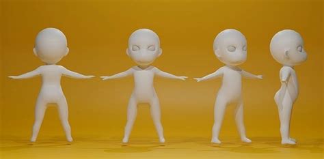 Cartoon Base Mesh 3d Model