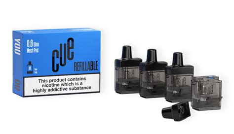 Refillable Vape Pods Cue Vapor Cue Vapor