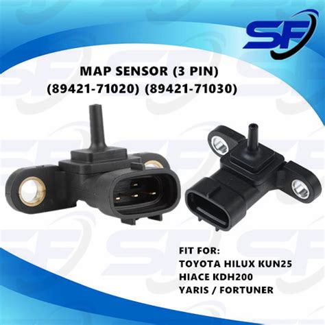 Toyota Hilux Kun Hiace Kdh Yaris Fortuner Air Pressure Sensor Map