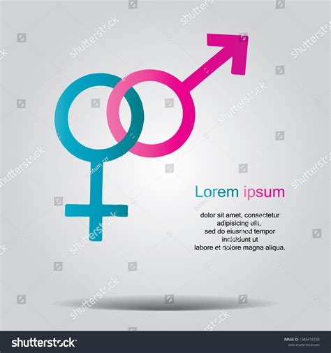 Male Female Sex Symbol Vector Illustration 库存矢量图免版税1385416730