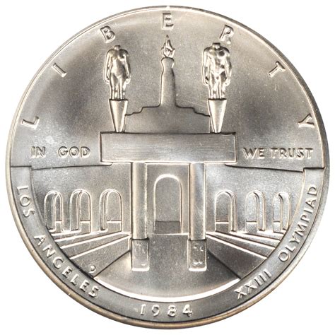 Value Of 1984 1 Olympic Silver Coin Sell Silver Coins