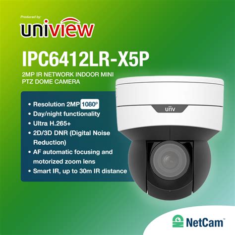 IP CAM UNIVIEW IPC6412LR3-X5P 2MP IR Network Indoor Mini PTZ Dome ...