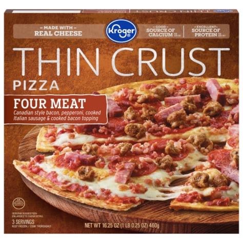 Kroger® Four Meat Thin Crust Frozen Pizza 163 Oz Kroger