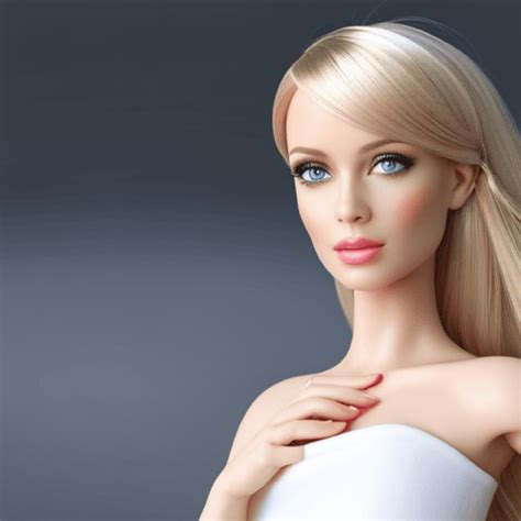 Premium AI Image A Beautiful Blonde Woman Looks Like A Barbie Doll