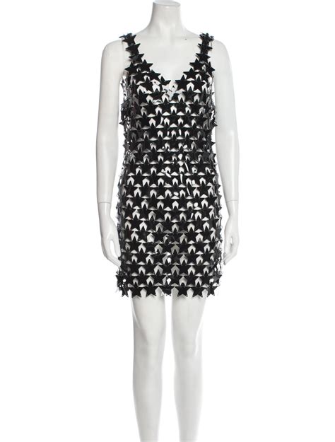 Paco Rabanne Lace Pattern Mini Dress W Tags Black Dresses Clothing