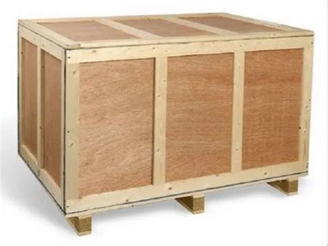 Rectangular Plywood Pinewood Wooden Pallet Box For Packaging Capacity