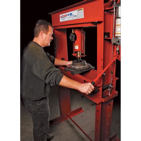 Arcan Ton Hydraulic Shop Press With Gauge And Winch Model Cp