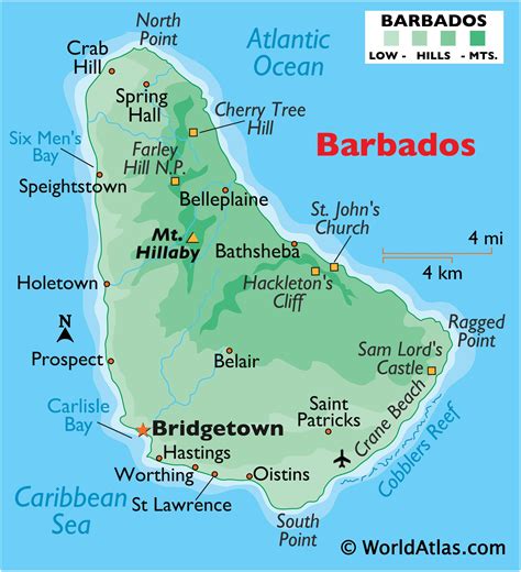 Bản đồ Barbados - Địa Ốc Thông Thái
