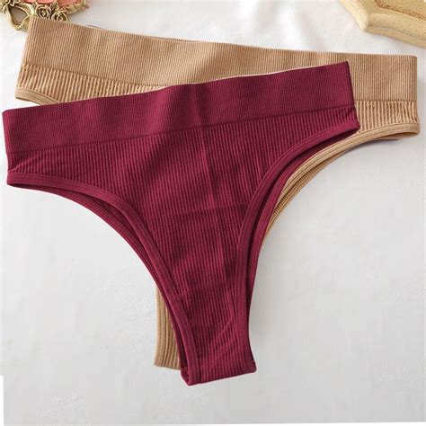 Купить FINETOO бесшовные женские трусики стринги для девочек мягкие ...