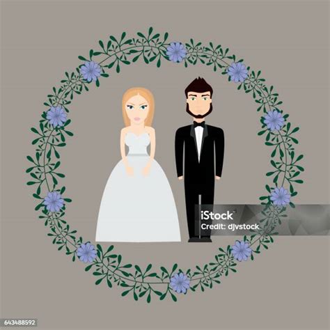 Desain Pernikahan Yang Bahagia Ilustrasi Stok - Unduh Gambar Sekarang