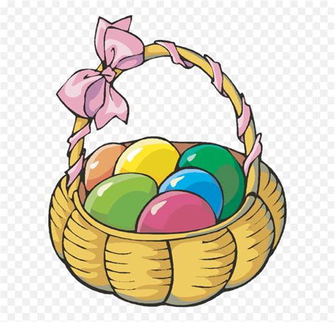 Easter Clip Art Basket Of Easter Eggs Emoji Easter Basket Emoji