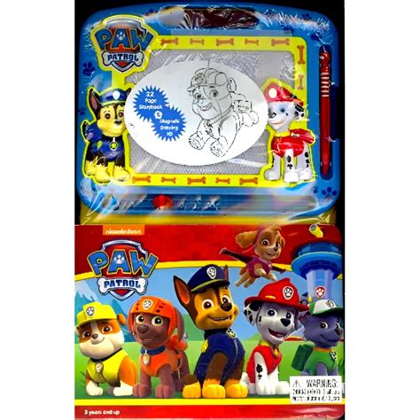 BBW Nickelodeon Paw Patrol Learning Book With Magnetic Drawing Pad ISBN