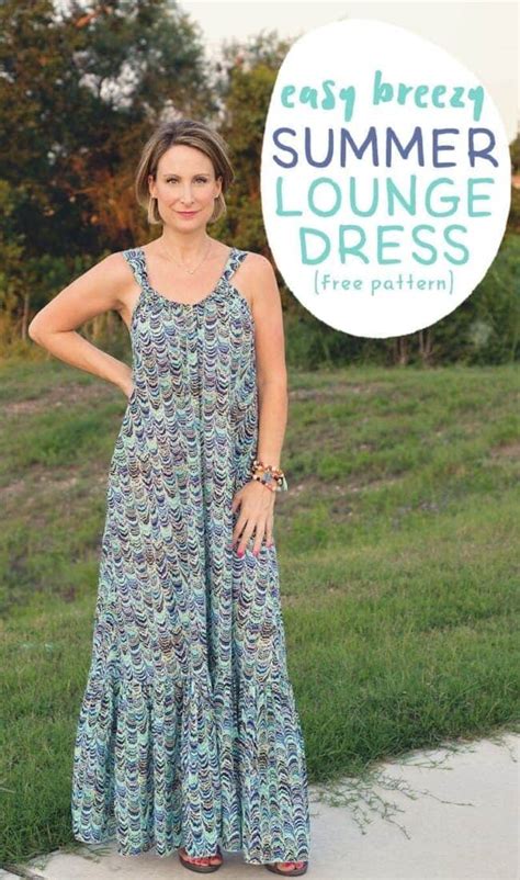 Easy Breezy Summer Lounge Dress Pattern and Tutorial