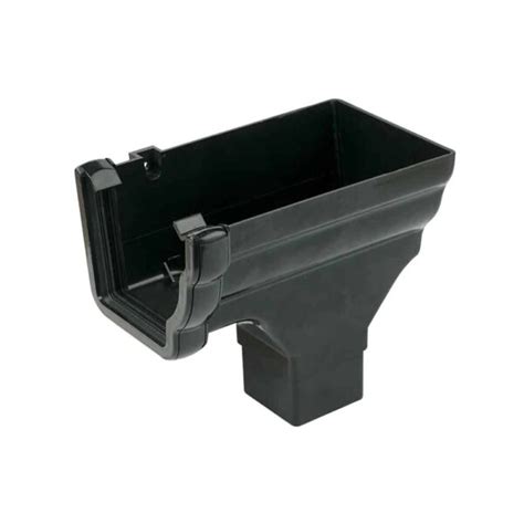 FLOPLAST Niagara Ogee Gutter RH Stop End Outlet Wilplas