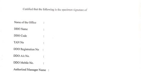 All Ddos Submit 3sets Of Specimen Signature Along With May Pay Bill