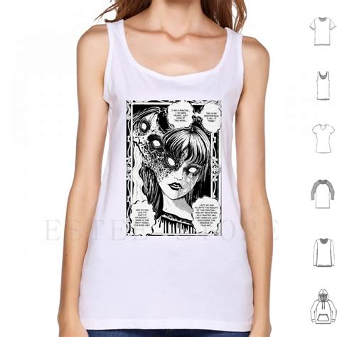 Captured Beauty Junji Ito Tank Tops Vest Junji Ito Horror Tomie