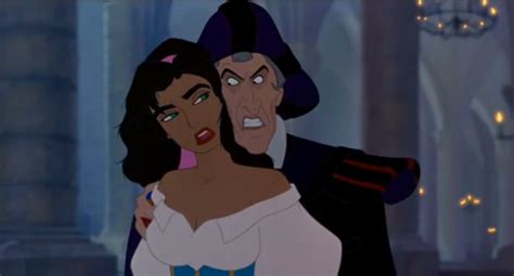 When Frollo was with Esmeralda in this scene,what was the last thing he ...