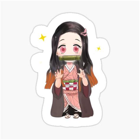 Nezuko Sticker Hot Anime Waifu Big Boobs Kimetsu No Yaiba Decal Demon Slayer Collectibles