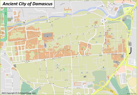 Map Of Biblical Damascus