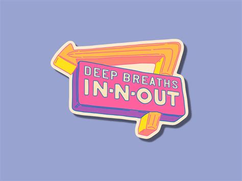 Breathe In N Out Sticker Etsy