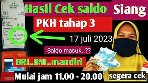 PKH Hari Ini Cek Saldo PKH Tahap 3 BPNT Juli Agustus Siang Ini