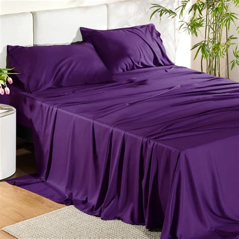 Bedsure Queen Sheets, Rayon Derived from Bamboo, Queen Cooling Sheet ...