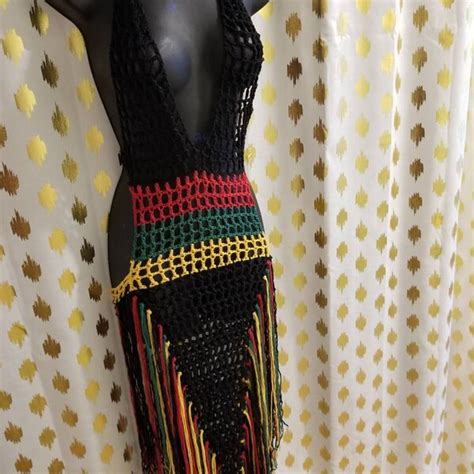 Rasta Crochet Bikini Etsy