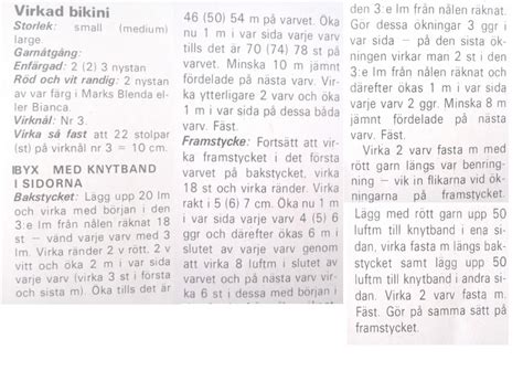 Greitzan Virkad Bikini Vit Eller Randig