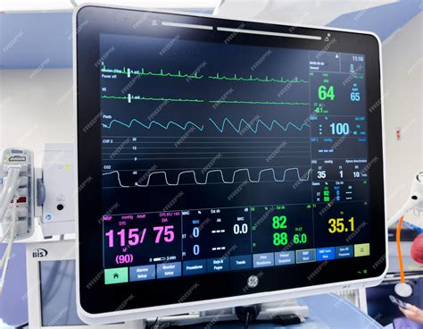 Premium Photo | Hospital monitors display vital signs hemodynamics