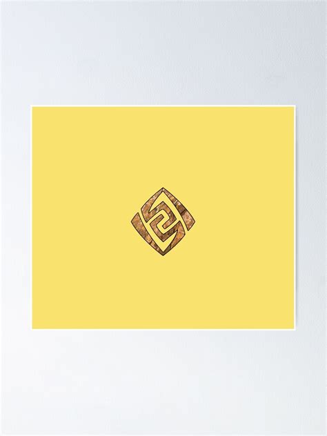 "geo symbol genshin impact" Poster by johnsilvester | Redbubble