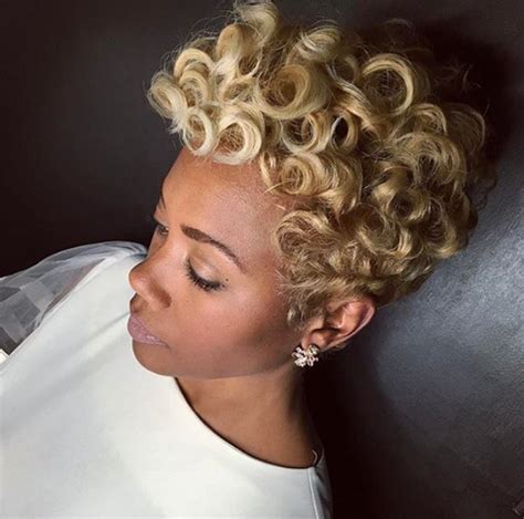 Lovely Blonde Pin Curls By Khimandi Black Hair Information