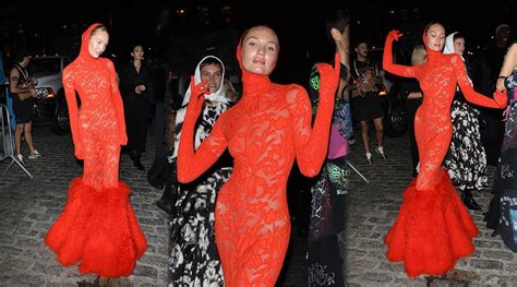 Candice Swanepoel Braless In Sheer Dress Hot Celebs Home