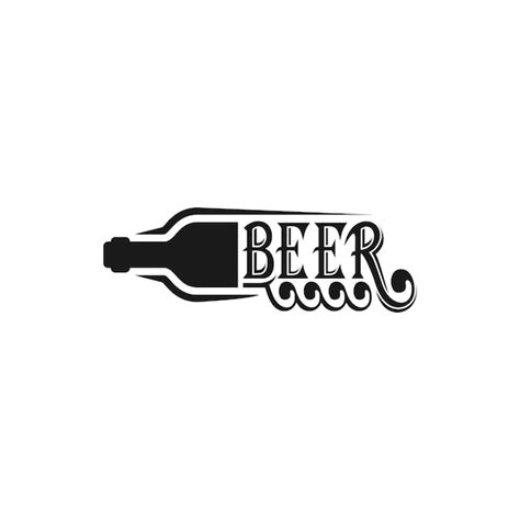 Premium Vector Silhouette Beer Logo Design Vector