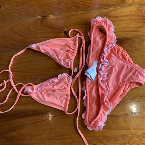 SEAFOLLY Stunning Orange Bikini Perfect Condition Depop
