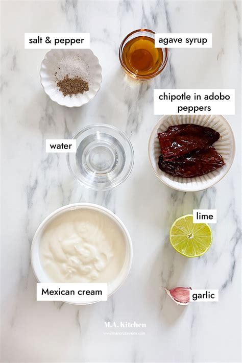 Chipotle Crema Sauce