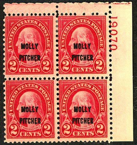 U.S. #646 Mint PL# Block of 4 OG LH | United States, General Issue Stamp / HipStamp