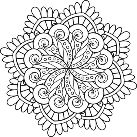 Mandalas fáciles para pintar e imprimir - Mandalas