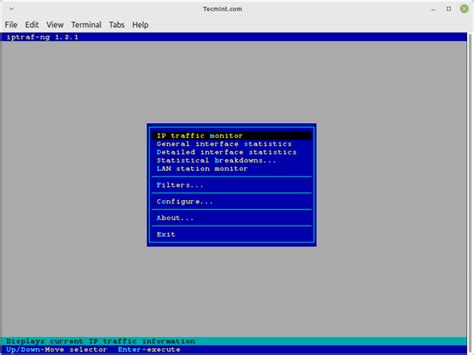 iptraf ng  network monitoring tool  linux