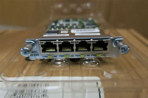 NEW Cisco Systems HWIC-4ESW-POE 4 Port EtherSwitch HWIC WAN interface ...