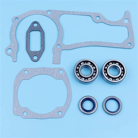 Muffler Cylinder Gasket Crankshaft Oil Seals Fit For Husqvarna 362 365