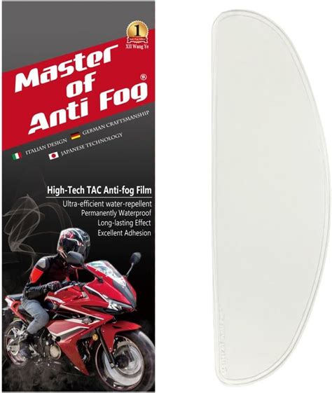Amazon.com: Motorcycle Helmet Visor Anti Fog Film - Helmet Face Shield ...