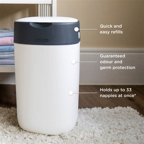 Tommee Tippee Twist And Click Advanced Nappy Bin Starter Set Smyths