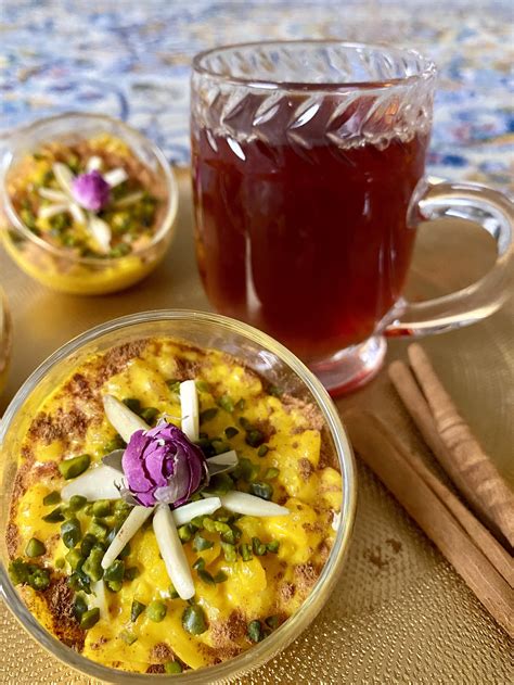 Persian Saffron Rice Pudding - Sholeh Zard — Pinch of Mania